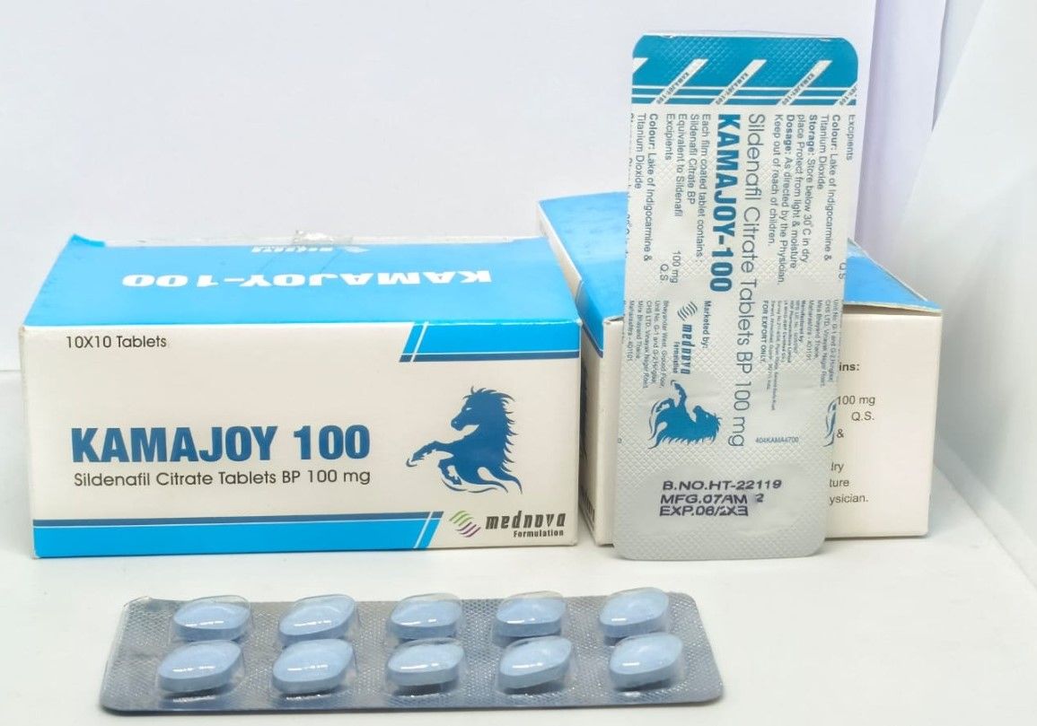 Kamajoy 100 (Силденафіл 100 мг) таблетки для чоловіків