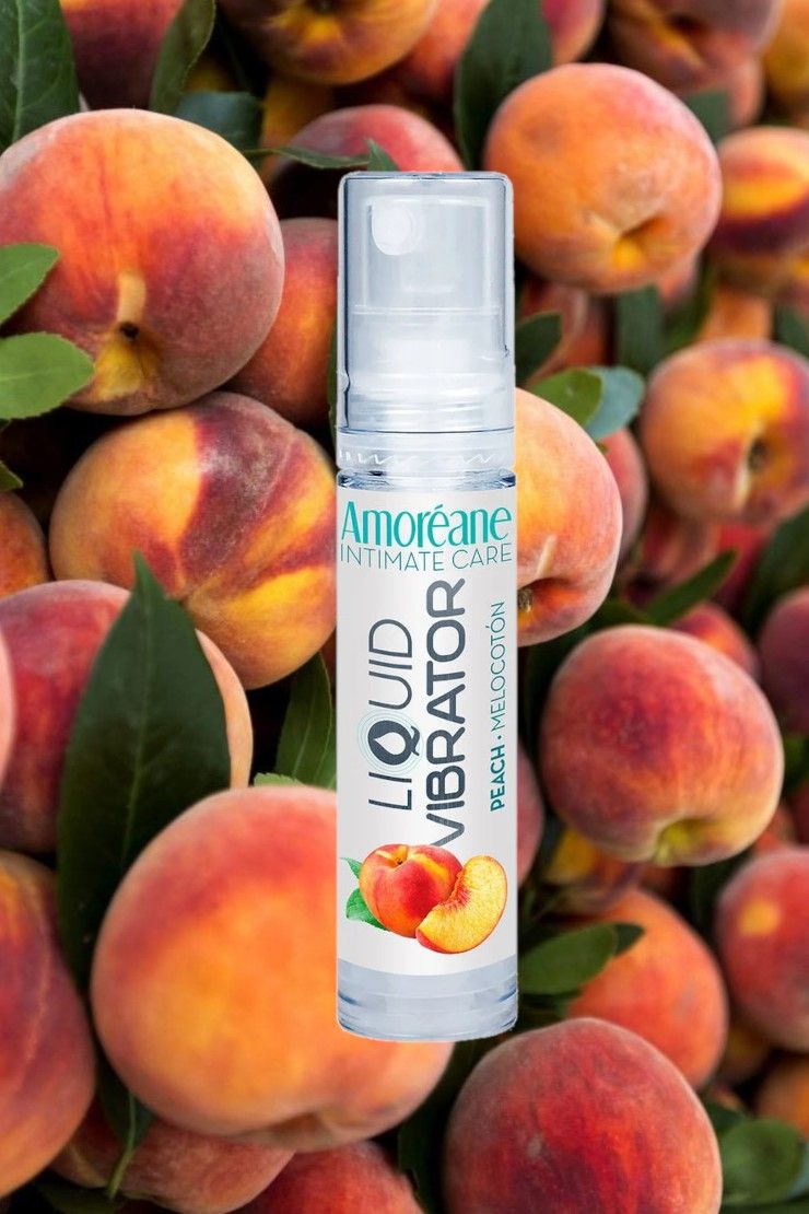Рідкий вібратор Amoreane Vibrator Peach, 10 мл