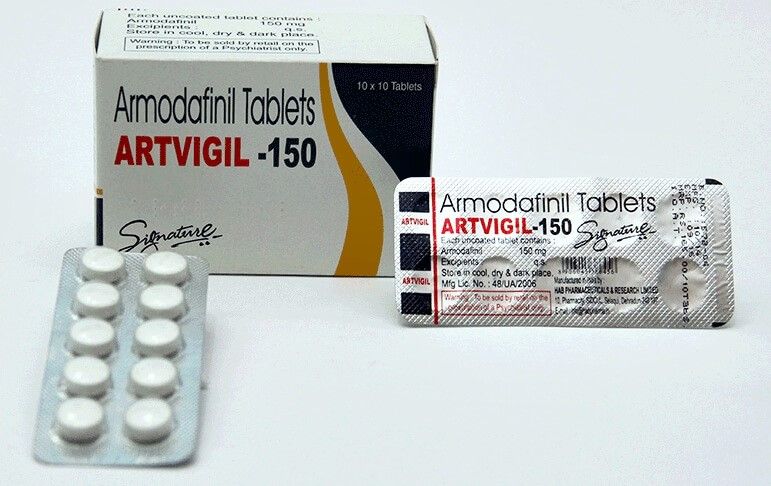 Artvigil 150. Ноотроп для підвищення розумової продуктивності та боротьби зі сном