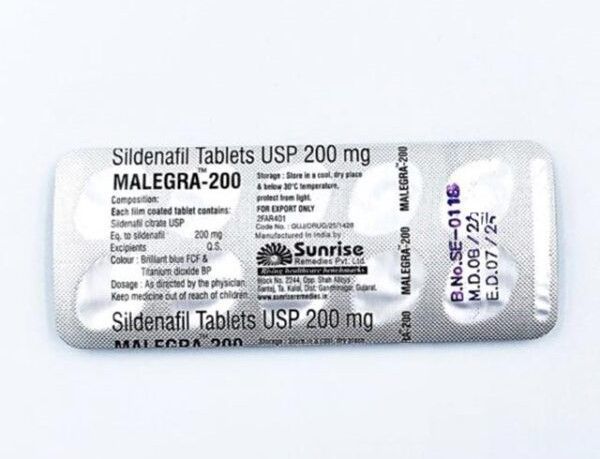 Malegra 200 (Подвійне дозування)