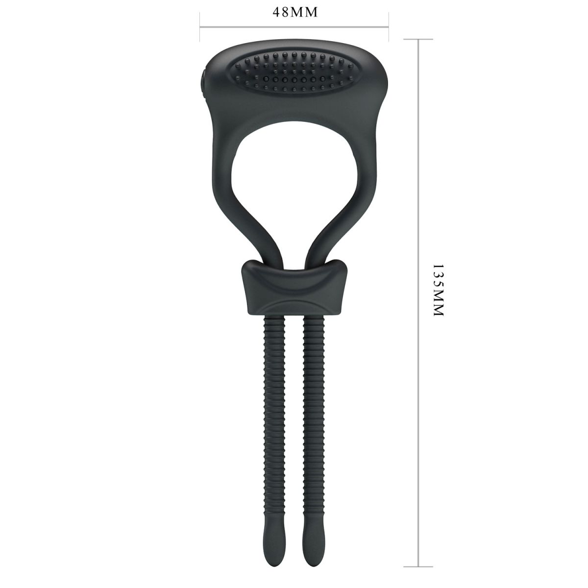 Вібруюча ерекційна петля Pretty Love Curitis Penis Loop Black