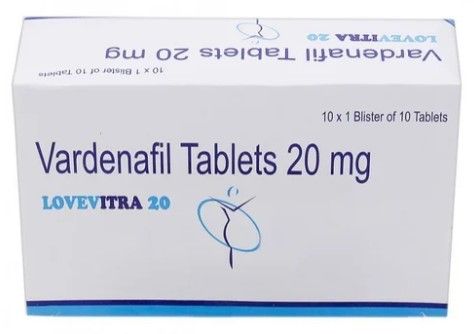 lovevitra 20 (Варденафіл 20 мг). Для міцної ерекції