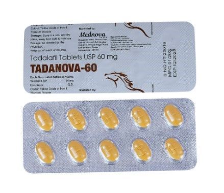 Tadanova 60. Чоловічий збудник для ерекції. Тадалафіл 60 мг