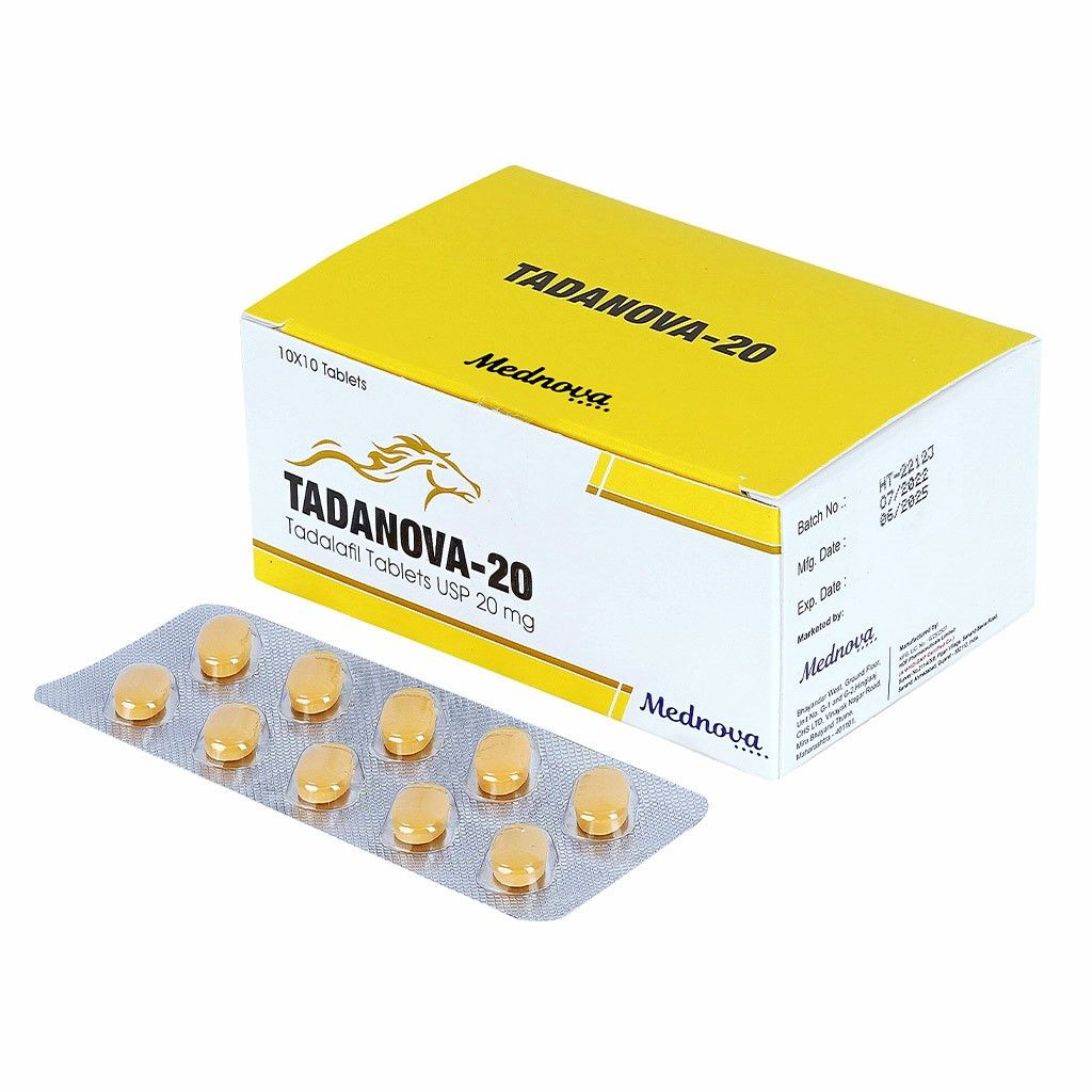 Tadanova 20. Для посилення потенції. Тадалафіл 20 мг