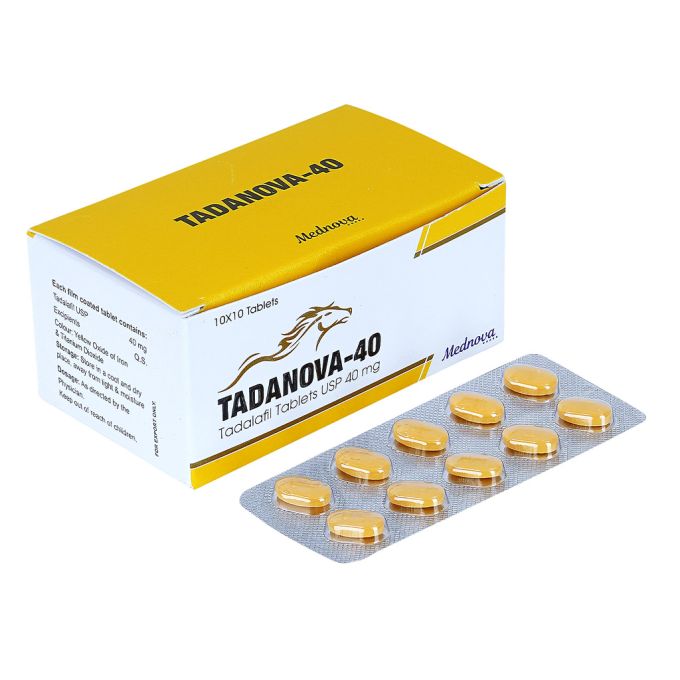 Tadanova 40. Тадалафіл 40 мг для покарещння чоловічої сили